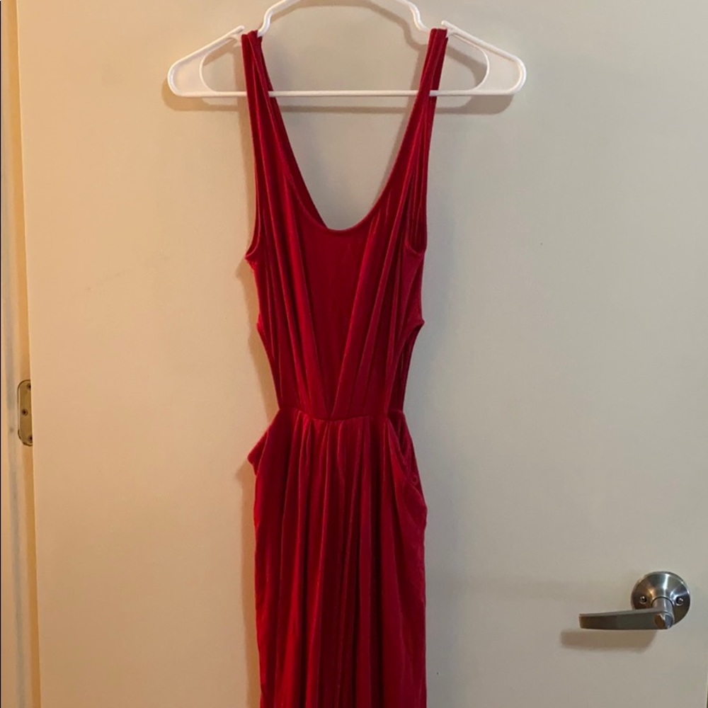 Charlotte russe cut-out maxi red dress